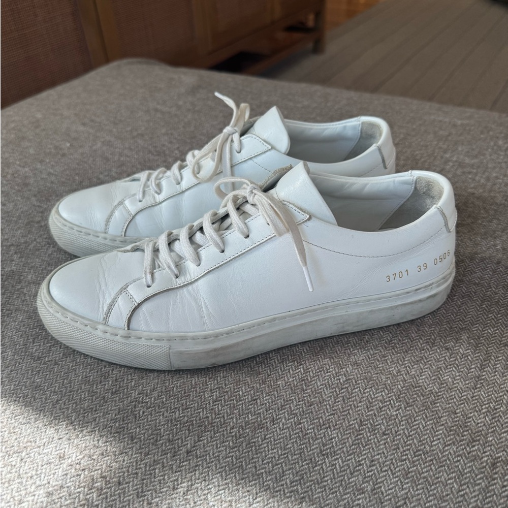 Common Projects Original Achilles Leather white sneakers size 39.